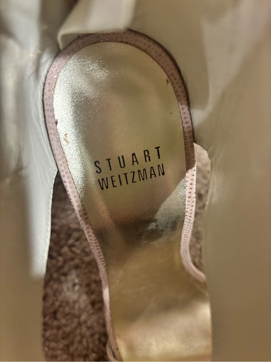 Stuart Weitzman Nude Ankle Strap Heels Size 6 Blush Pumps